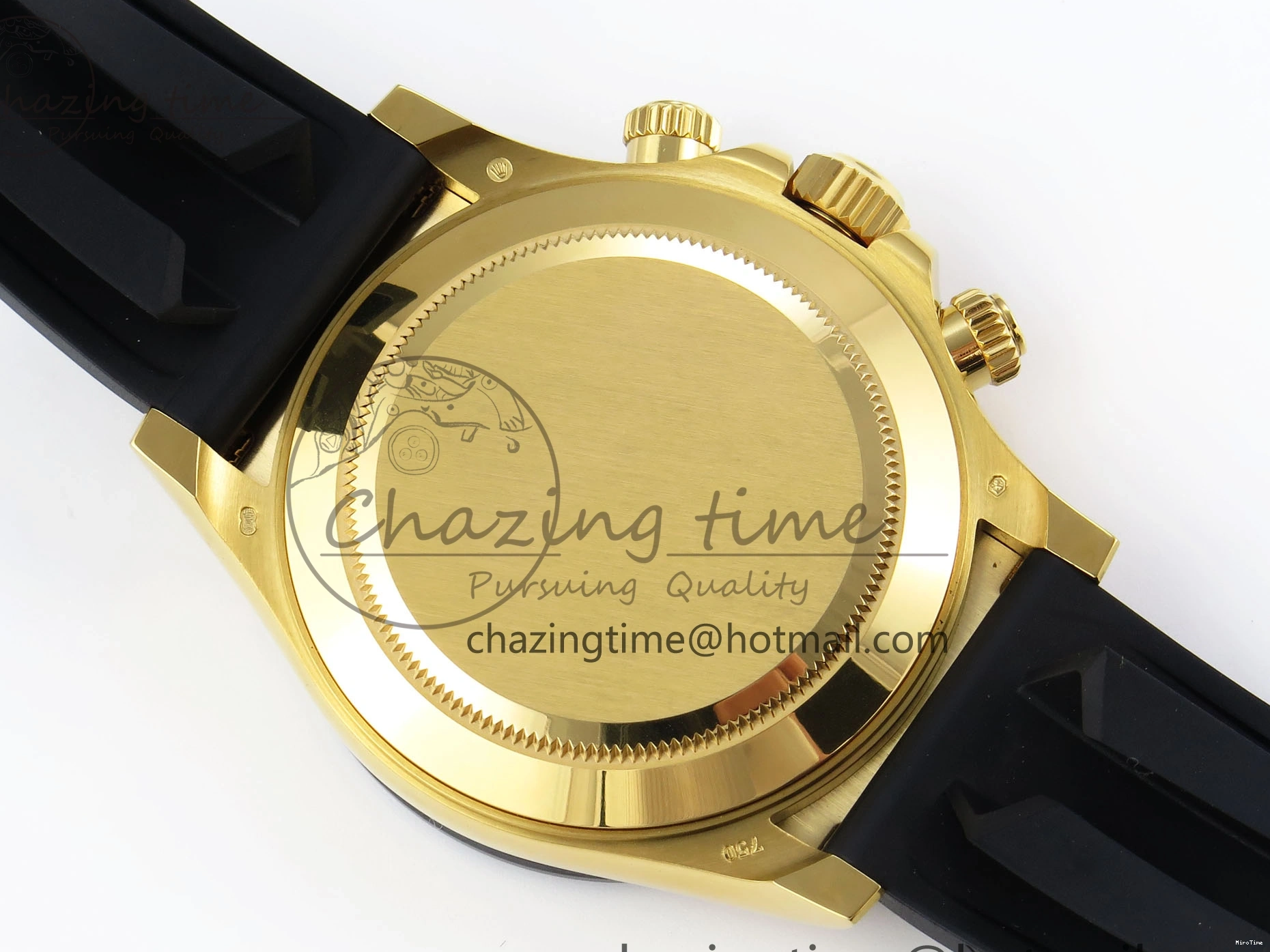 MiroTime 0117 Minimalist DAYTONA 116518 APSF 1:1 BEST EDITION WHITE DIAL ON OYSTERFLEX RUBBER STRAP SH 1781